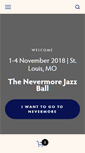 Mobile Screenshot of nevermorejazzball.com