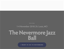 Tablet Screenshot of nevermorejazzball.com